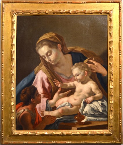 Madonna with the child and the little St. John - Francesco de Mura